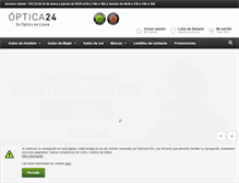 Tablet Screenshot of optica24.es